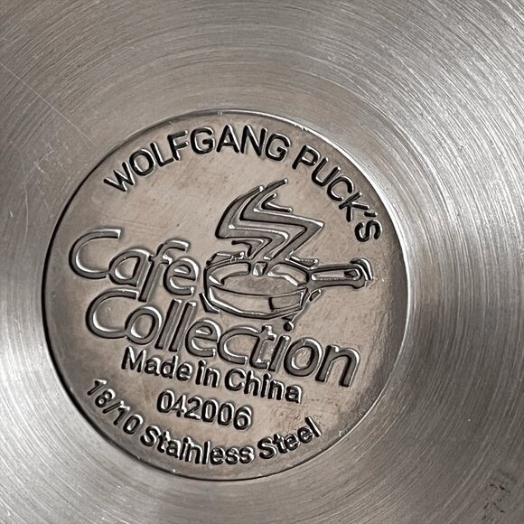 Wolfgang Puck Wok Stir Fry Pan Stainless Steel High Sided Double Handle Cookware - Picture 2 of 7